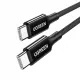Ugreen US557 USB-C / USB-C PD-Kabel 100 W 1 m – schwarz