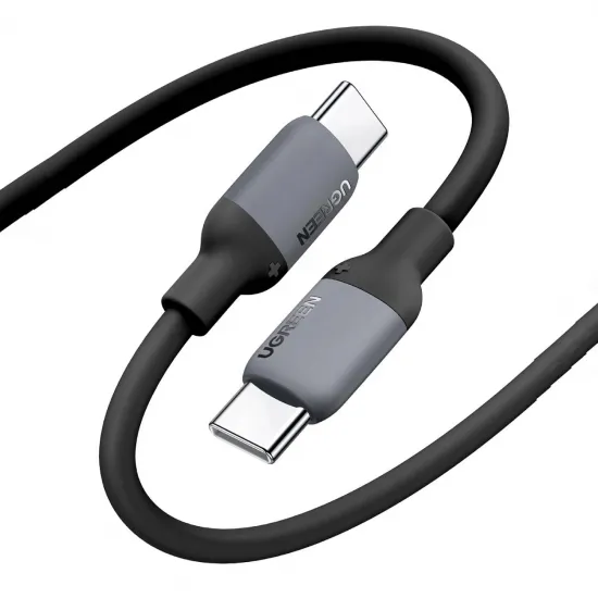 Ugreen US563 USB-C / USB-C cable 480Mb/s 60W 5A 1.5m - black