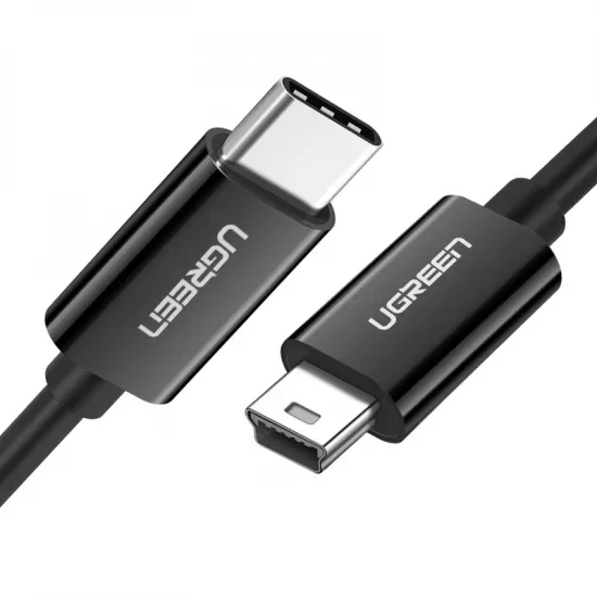 Ugreen US242 USB-C (männlich) / Mini-USB (männlich) Kabel 1 m – Schwarz