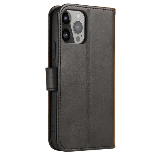 Magnet Case for Samsung A55 with flap and wallet - black
