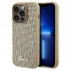 Guess Disco Metal Script case for iPhone 14 Pro - gold