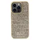 Guess Disco Metal Script case for iPhone 14 Pro - gold