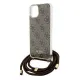 Guess Crossbody Cord 4G Print case for iPhone 15 / 14 / 13 - brown