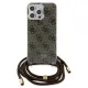 Guess Crossbody Cord 4G Print case for iPhone 15 Pro Max - brown