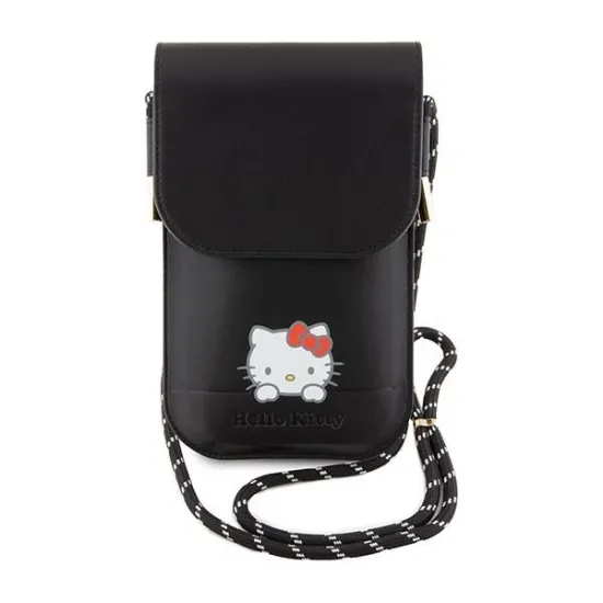 Hello Kitty Leather Daydreaming Cord bag - black
