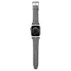 Karl Lagerfeld Saffiano Monogram strap for Apple Watch 38/40/41mm - silver