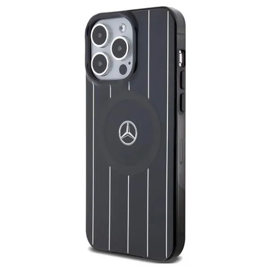 Mercedes Double Layer Crossed Lines MagSafe case for iPhone 15 Pro - black