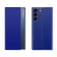 New Sleep View Case for Samsung S24 with flap - blue