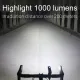 Rockbros V9M-1000 front bicycle light 1000lm - black