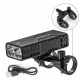 Rockbros 24310002001 bicycle light 850 lm with powerbank function + USB-C - USB-A cable - black