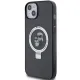 Karl Lagerfeld Ring Stand Karl&amp;Choupette MagSafe case for iPhone 14 / 15 / 13 - black