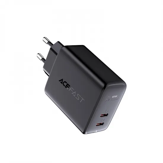 [RETURNED ITEM] Acefast charger 2x USB Type C 40W, PPS, PD, QC 3.0, AFC, FCP white (A9 white)