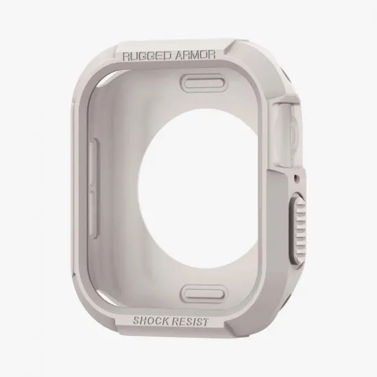 Spigen Rugged Armor Case with Strap for Apple Watch 4/5/6/7/8/9/SE (44/45 mm) - Beige