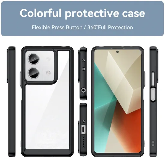 Outer Space Case with gel frame for Xiaomi Redmi Note 13 Pro - black