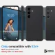 Spigen Ultra Hybrid case for Samsung Galaxy S24+ - transparent and black