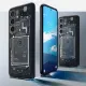Spigen Ultra Hybrid case for Samsung Galaxy S24 - dark gray (Zero One pattern)