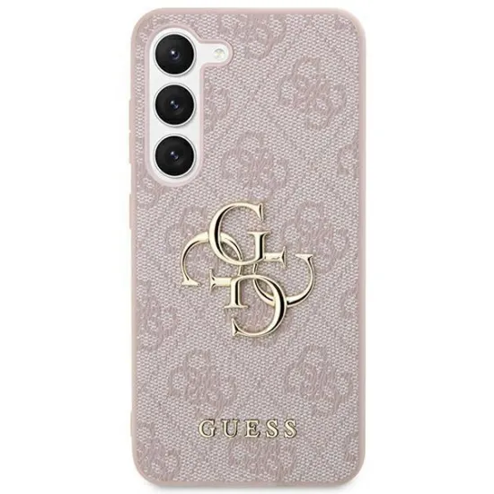 Guess 4G Big Metal Logo case for Samsung Galaxy S24 Ultra - pink