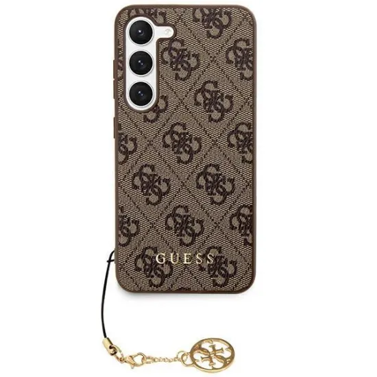 Guess 4G Charms Collection case for Samsung Galaxy S24+ - brown