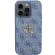Guess 4G Big Metal Logo case for iPhone 15 Pro Max - blue