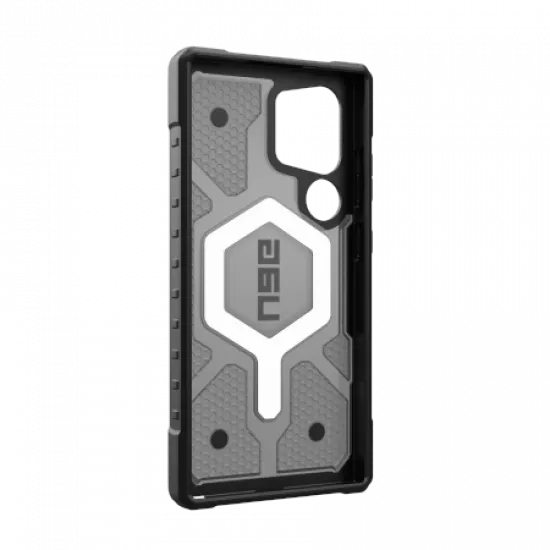 UAG Pathfinder Clear Magnet case for Samsung Galaxy S24 Ultra 5G with magnetic module - gray