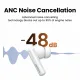 Ugreen HiTune T6 kabellose Kopfhörer mit ANC-Funktion + USB-A – USB-C-Kabel – Weiß