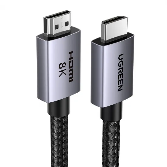 Ugreen HD171 cable with HDMI 2.1 8K connectors certified, 1 m long - gray