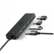 Ugreen CM219 HUB mit 4 USB-A 3.0-Anschlüssen und USB-A 3.0-Kabel – Schwarz