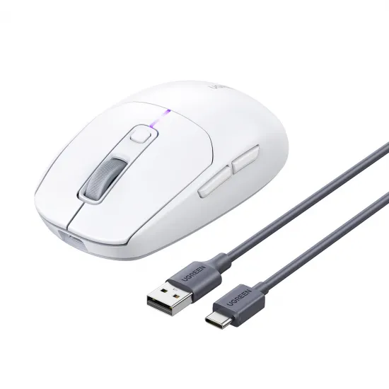 Ugreen MU103 Bluetooth 5.0 computer mouse / 2.4GHz USB receiver - white