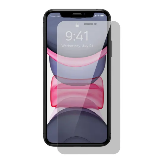 [RETURNED ITEM] Baseus Privacy Tempered Glass for iPhone 11 / XR Full Screen 0.4mm Privacy Filter Anti Spy + Mounting Kit