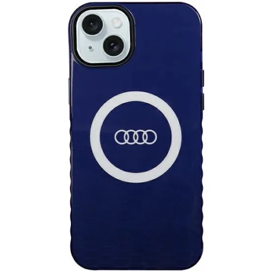 Audi IML Big Logo MagSafe case for iPhone 15 Plus / 14 Plus - blue
