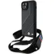 BMW M Edition Carbon Stripe &amp; Strap case for iPhone 15 / 14 / 13 - black