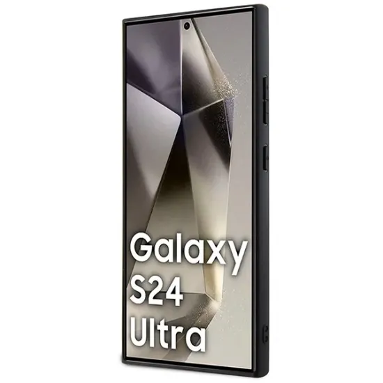 Guess 4G Big Metal Logo case for Samsung Galaxy S24 Ultra - blue