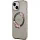 Guess IML Flowers Wreath MagSafe case for iPhone 15 / 14 / 13 - black