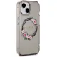 Guess IML Flowers Wreath MagSafe case for iPhone 15 / 14 / 13 - black