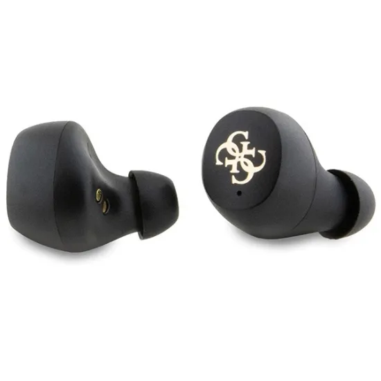 TWS Guess 4G Metal Bluetooth headphones with ENC docking station - black