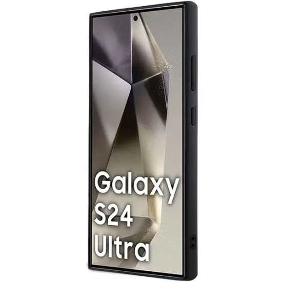 Karl Lagerfeld Rhinestone Metal Logo case for Samsung Galaxy S24 Ultra - black