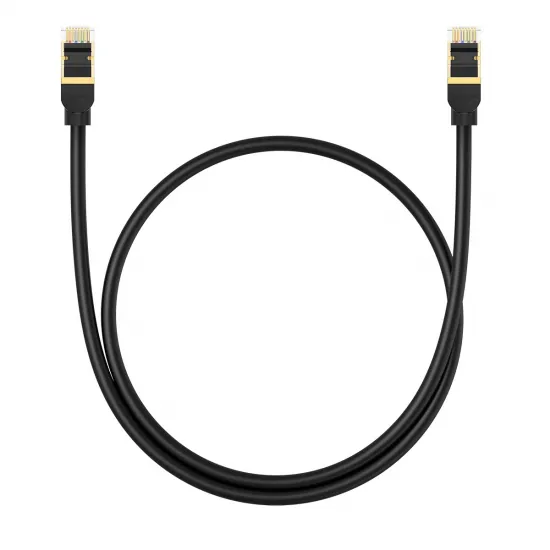 [RETURNED ITEM] Baseus fast round RJ45 40Gbps Cat network cable. 8 0.5m black