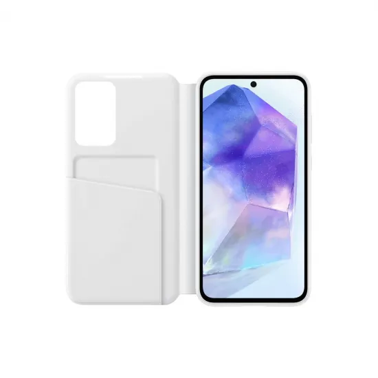 Samsung Smart View Wallet EF-ZA556CWEGWW case with flap for Samsung Galaxy A55 - white