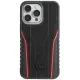 Audi Genuine Leather case with MagSafe for iPhone 14 Pro Max - black and red