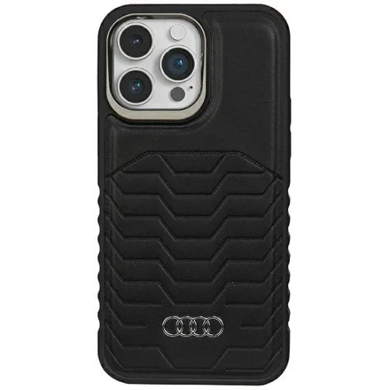 Audi Synthetic Leather case with MagSafe for iPhone 14 Pro - black