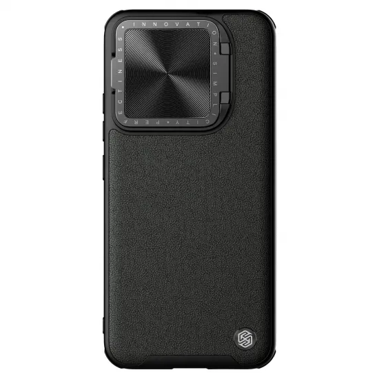 Nillkin CamShield Prop Leder-Magnethülle für Xiaomi 14 Pro – Schwarz
