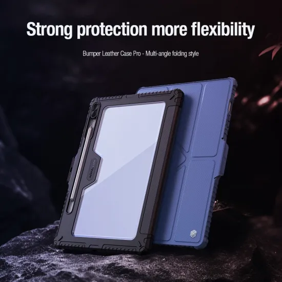 Nillkin Bumper Leather Case Pro case for Samsung Galaxy Tab S9 FE+ - black
