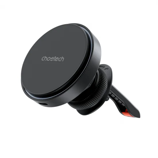 Choetech T205-F magnetic holder with 15 W inductive charger - black