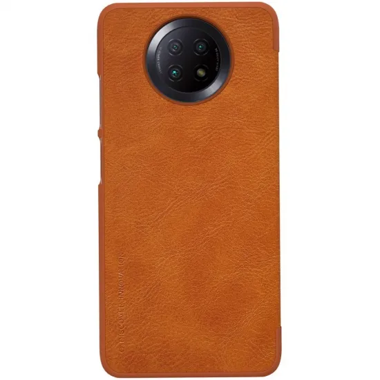 [RETURNED ITEM] Nillkin Qin leather holster case for Xiaomi Redmi Note 9 4G brown