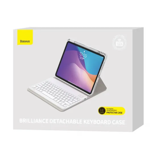 Baseus Brilliance case with keyboard for iPad Pro 11&quot; (2018 / 2020 / 2021) white (ARJK000002)