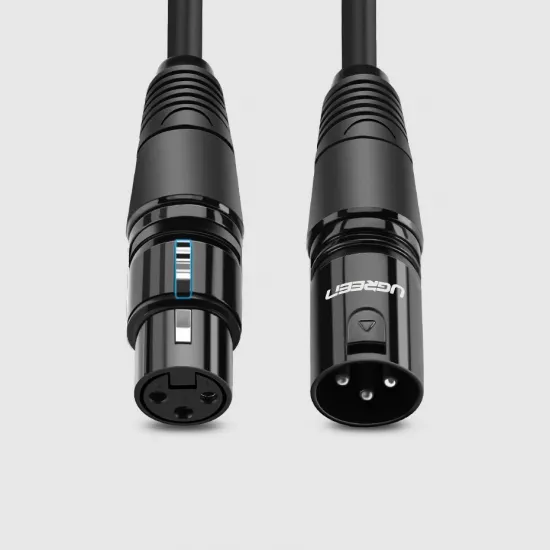Ugreen Audio-Verlängerungskabel Mikrofonkabel Mikrofon XLR (weiblich) - XLR (männlich) 2 m (AV130)
