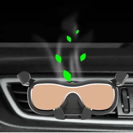 [B WARE] Gravity Smartphone Autohalterung für Lüftungsgitter mit Lufterfrischer silber (YC06)