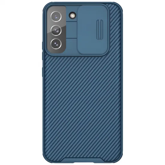 Nillkin CamShield Pro Case Armored Case Cover Camera Protector for Samsung Galaxy S22+ (S22 Plus) Blue