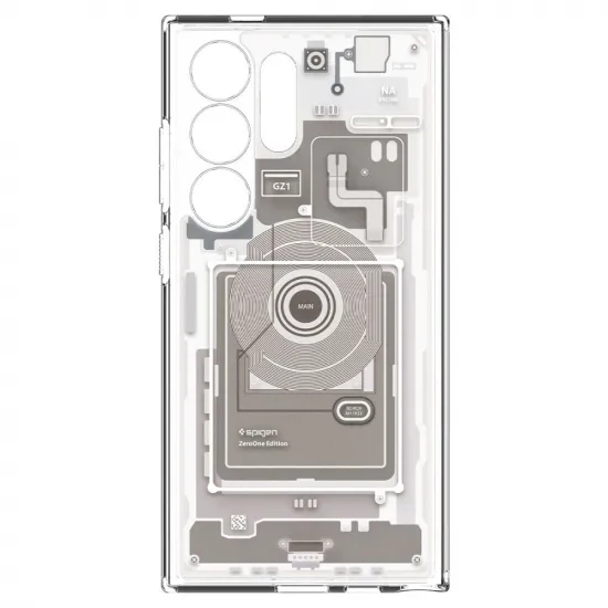 Spigen Ultra Hybrid case for Samsung Galaxy S24 Ultra - natural titanium (Zero One pattern)