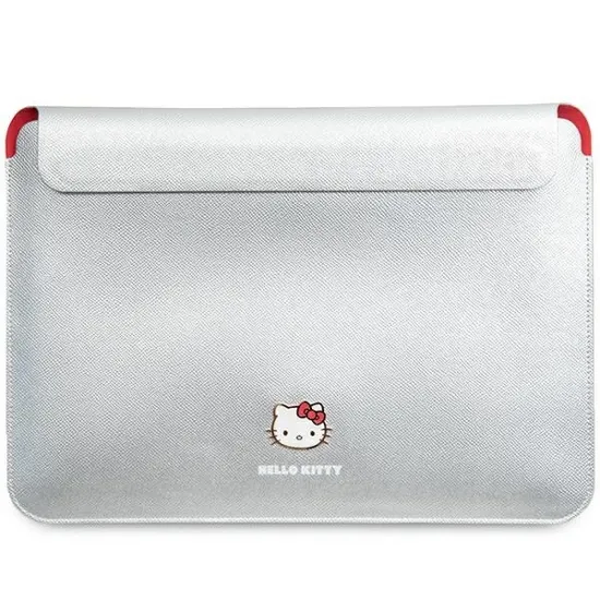 Hello Kitty PU Metal Logo case for a 14&quot; laptop - silver